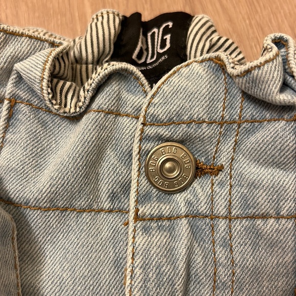 BDG Paper bag tie Denim high Mom shorts - Picture 4 of 6